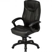 Кресло BN_U_Руководителя EChair CS-608Е кожа черная, пластик