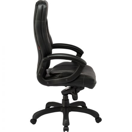 Кресло BN_U_Руководителя EChair CS-608Е кожа черная, пластик Кресло BN_U_Руководителя EChair CS-608Е кожа черная, пластик