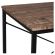 Стол на металлокаркасе BRABIX "LOFT CD-005", 1200х520х1200 мм, 3 полки, цвет морёный дуб, 641221