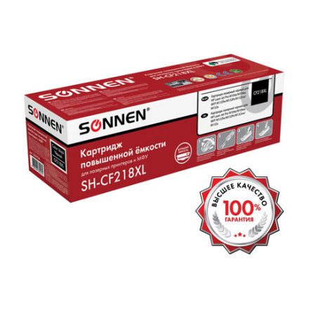 Картридж лазерный SONNEN (SH-CF218XL) HP LJP M104A/M104W, MFP M132FW/M132FN/M132NW/M132A, ресурс 6000 стр., 364106 Картридж лазерный SONNEN (SH-CF218XL) HP LJP M104A/M104W, MFP M132FW/M132FN/M132NW/M132A, ресурс 6000 стр., 364106