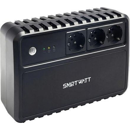 ИБП SMARTWATT UPS SAFE 600 лин.-инт. 600VA/360W Brick 3xEURO, LED