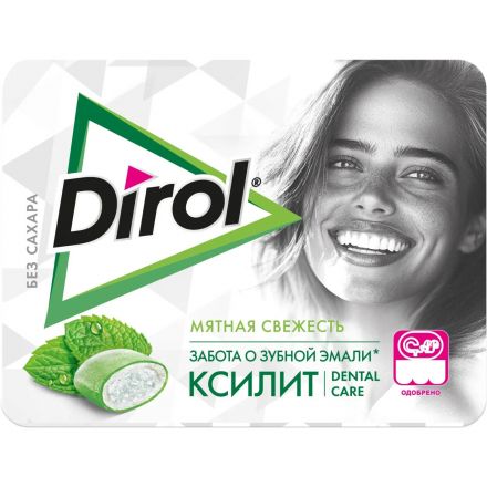 Жевательная резинка DIROL X-Fresh Мятная свежесть б/сах с мят, 16гx12шт/уп
