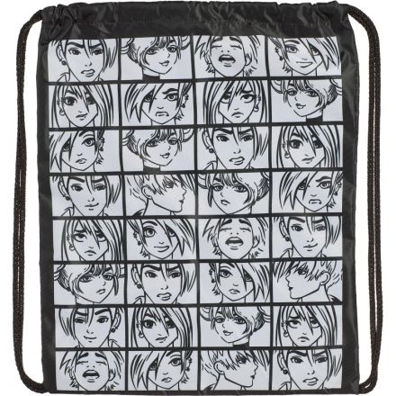 Мешок для обуви Аниме Комикс, 1 ручка,светоотр,51х41