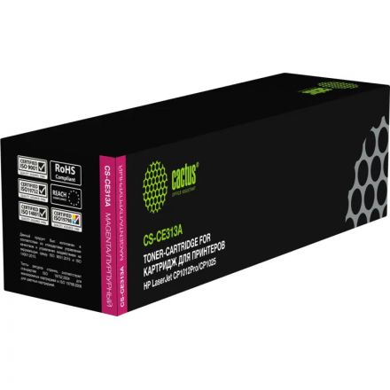 Картридж лазерный Cactus CS-CE313A CE313A пур. для HP CP1025/100, M275 Картридж лазерный Cactus CS-CE313A CE313A пур. для HP CP1025/100, M275