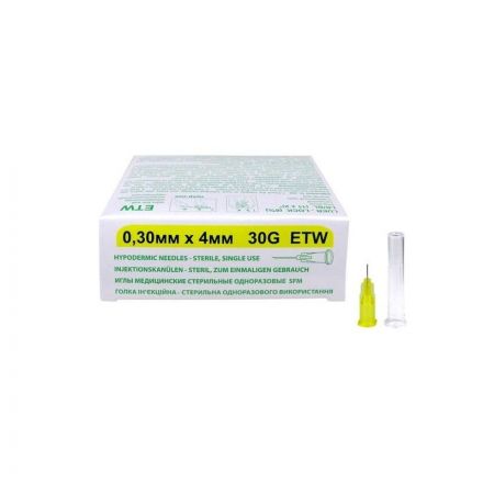Игла мед. стерил. одноразовая 30G (0,30х4), SFM 50 шт/упаковка Игла мед. стерил. одноразовая 30G (0,30х4), SFM 50 шт/упаковка