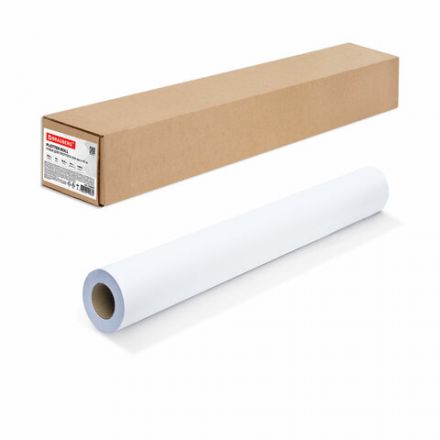 Бумага широкоформатная рулон для плоттера, 594 мм х 45 м х втулка 50,8 мм, 90 г/м2, белизна CIE 146%, BRAUBERG, 110629 Бумага широкоформатная рулон для плоттера, 594 мм х 45 м х втулка 50,8 мм, 90 г/м2, белизна CIE 146%, BRAUBERG, 110629