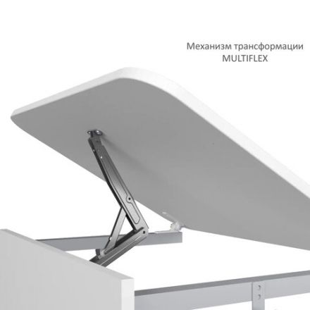 Стол-парта 2-местный, регулируемый угол, СУТ.55-01, 1200х500х640-780 мм, рост 4-6, серый каркас, ЛДСП белая Стол-парта 2-местный, регулируемый угол, СУТ.55-01, 1200х500х640-780 мм, рост 4-6, серый каркас, ЛДСП белая
