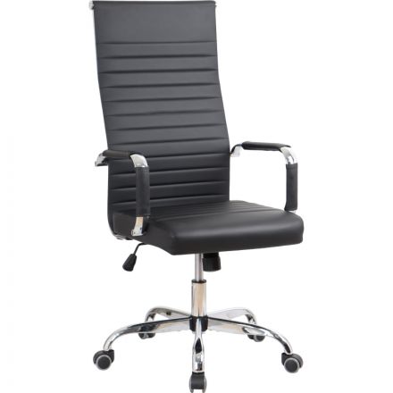 Кресло BN_SH_EChair-566 TPU кожзам черный, хром