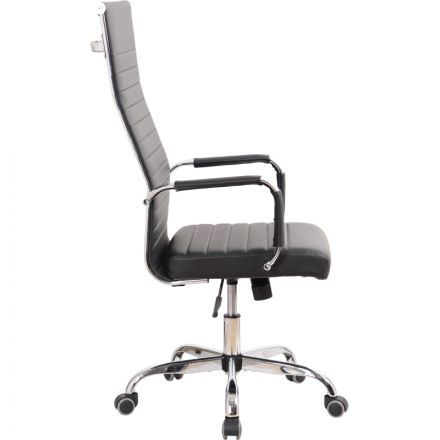 Кресло BN_SH_EChair-566 TPU кожзам черный, хром