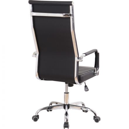 Кресло BN_SH_EChair-566 TPU кожзам черный, хром