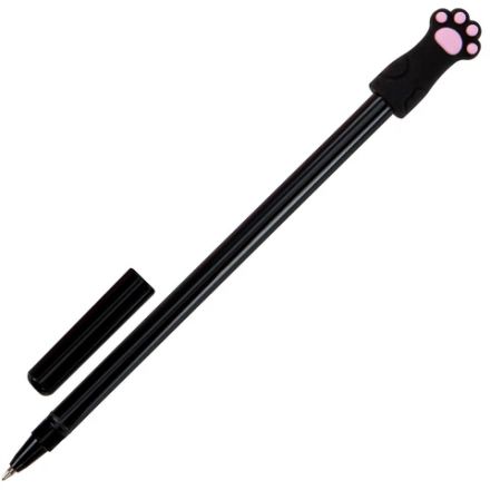 Ручка с топпером шариковая масляная FUNSTER (ФАНСТЕР) "CAT PAWS", СИНЯЯ, корпус ассорти, пишущий узел 0,7 мм, линия письма 0,35 мм, 144369 Ручка с топпером шариковая масляная FUNSTER (ФАНСТЕР) "CAT PAWS", СИНЯЯ, корпус ассорти, пишущий узел 0,7 мм, линия письма 0,35 мм, 144369
