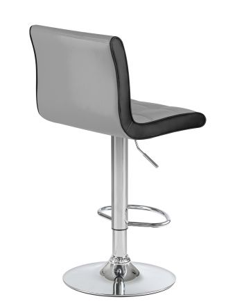 Стул барный DOBRIN CANDY, светло-серый-чёрный