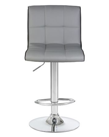 Стул барный DOBRIN CANDY, светло-серый-чёрный