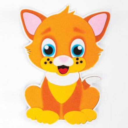 Набор для творчества "Аппликация из фетра", "Котёнок", основа 20х15 см, ЮНЛАНДИЯ, 662390 Набор для творчества "Аппликация из фетра", "Котёнок", основа 20х15 см, ЮНЛАНДИЯ, 662390