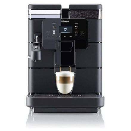Кофемашина SAECO NEW ROYAL PLUS, 1400 Вт, объем 2,5 л, для зерен 600 г, автокапучинатор, черная, 9J0060 Кофемашина SAECO NEW ROYAL PLUS, 1400 Вт, объем 2,5 л, для зерен 600 г, автокапучинатор, черная, 9J0060