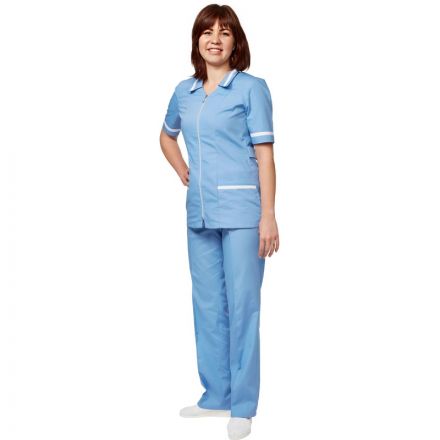 Костюм для медицинского персонала м09-КБР серо-голуб (р.48-50) 158-164 Костюм для медицинского персонала м09-КБР серо-голуб (р.48-50) 158-164