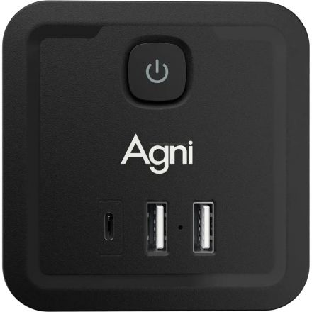 Тройник AGNI 4/220 + 2 USB + 1 Type C,черный(TP-WJ3U4E-C-black) Тройник AGNI 4/220 + 2 USB + 1 Type C,черный(TP-WJ3U4E-C-black)