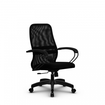 Кресло Метта SU-CP-8 черное/черное Pl