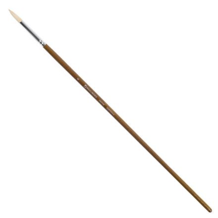 Кисть художественная профессиональная BRAUBERG ART CLASSIC, щетина, круглая, № 4, длинная ручка, 200708 Кисть художественная профессиональная BRAUBERG ART CLASSIC, щетина, круглая, № 4, длинная ручка, 200708