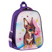 Ранец ArtSpace School Friend "Woof" 39*30*18см, 2 отделения, 2 кармана, анатомическая спинка Ранец ArtSpace School Friend "Woof" 39*30*18см, 2 отделения, 2 кармана, анатомическая спинка