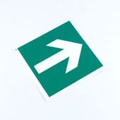 Знак эвакуационный "Направляющая стрелка", КОМПЛЕКТ 10 штук, 200х200 мм, пленка, E02-01, Е02-01 Знак эвакуационный "Направляющая стрелка", КОМПЛЕКТ 10 штук, 200х200 мм, пленка, E02-01, Е02-01