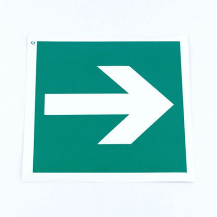 Знак эвакуационный "Направляющая стрелка", КОМПЛЕКТ 10 штук, 200х200 мм, пленка, E02-01, Е02-01 Знак эвакуационный "Направляющая стрелка", КОМПЛЕКТ 10 штук, 200х200 мм, пленка, E02-01, Е02-01
