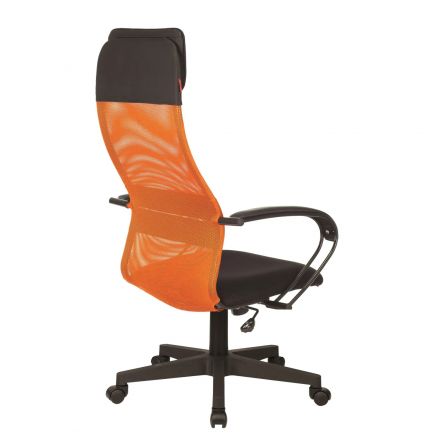 Кресло VB_EChair-655 TTW_OR сетка/ткань оранжевый, пластик