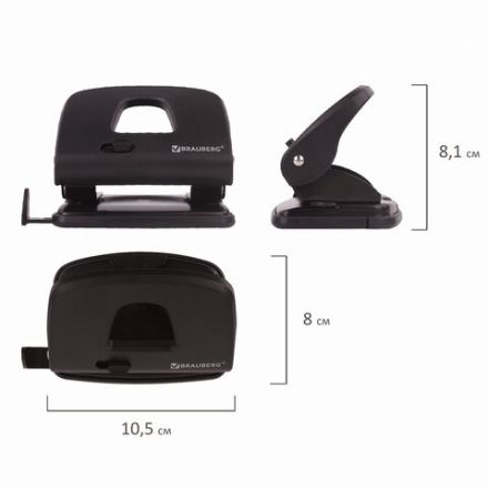 Дырокол BRAUBERG "SX-20", до 20 листов, черный, 229694 Дырокол BRAUBERG "SX-20", до 20 листов, черный, 229694