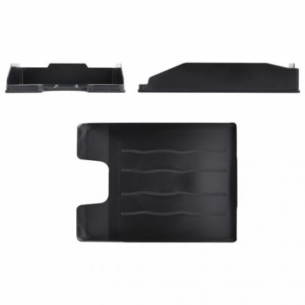 Лоток горизонтальный для бумаг BRAUBERG ECONOMY, 340х255х60 мм, черный, 238106 Лоток горизонтальный для бумаг BRAUBERG ECONOMY, 340х255х60 мм, черный, 238106