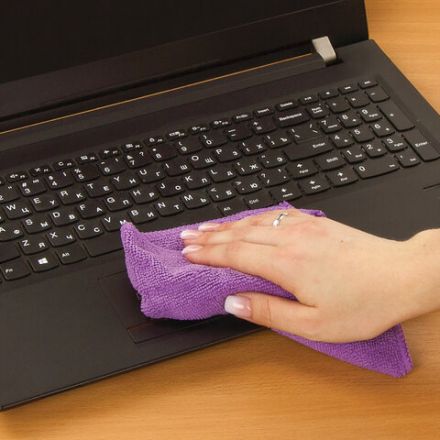 Салфетка из МИКРОФИБРЫ универсальная 30х30 см фиолетовая 180 г/м2, ЛЮБАША ЭКОНОМ, 606304 Салфетка из МИКРОФИБРЫ универсальная 30х30 см фиолетовая 180 г/м2, ЛЮБАША ЭКОНОМ, 606304