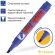 Маркер перманентный Crown "Multi Marker Chisel" синий, скошенный, 5мм Маркер перманентный Crown "Multi Marker Chisel" синий, скошенный, 5мм