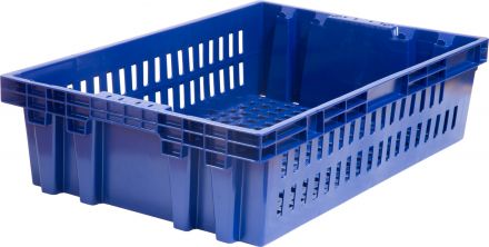 Ящик хлебный 600х400х152,5 синий вес 1,3 кг. Ящик хлебный 600х400х152,5 синий вес 1,3 кг.