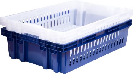 Ящик хлебный 600х400х152,5 синий вес 1,3 кг. Ящик хлебный 600х400х152,5 синий вес 1,3 кг.