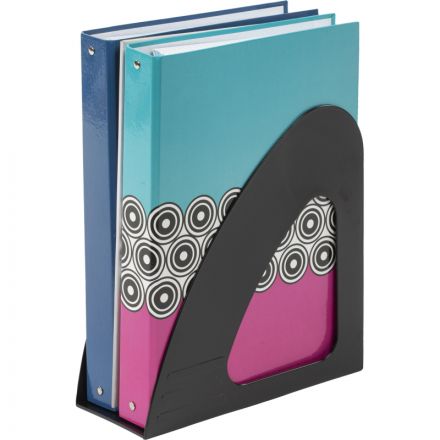 Вертикальный накопитель Attache пластиковый черный ширина 90 мм