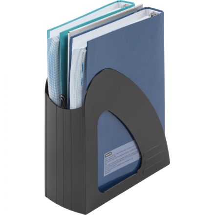 Вертикальный накопитель Attache пластиковый черный ширина 90 мм