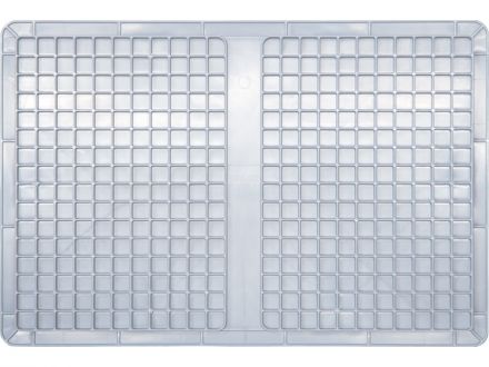 Ящик п/э 600х400х220 сплошной, усиленное дно, цв. серый Ящик п/э 600х400х220 сплошной, усиленное дно, цв. серый