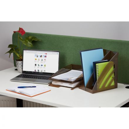 Лоток для бумаг горизонтальный Attache City тонированный коричневый Лоток для бумаг горизонтальный Attache City тонированный коричневый