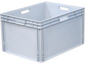 Ящик п/п 800х600х440 сплошной, усиленное дно, цв. серый