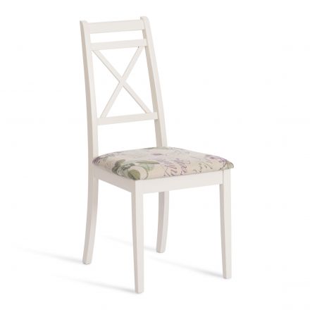 Стул Tetchair Picasso ( PC-SC ), дерево гевея, 45х53х97см, ivory white (слоновая кость 2-5), Ткань Прованс № 13 Стул Tetchair Picasso ( PC-SC ), дерево гевея, 45х53х97см, ivory white (слоновая кость 2-5), Ткань Прованс № 13