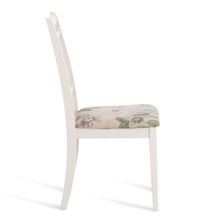 Стул Tetchair Picasso ( PC-SC ), дерево гевея, 45х53х97см, ivory white (слоновая кость 2-5), Ткань Прованс № 13 Стул Tetchair Picasso ( PC-SC ), дерево гевея, 45х53х97см, ivory white (слоновая кость 2-5), Ткань Прованс № 13