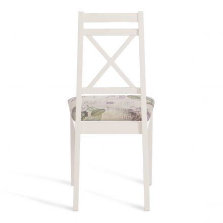 Стул Tetchair Picasso ( PC-SC ), дерево гевея, 45х53х97см, ivory white (слоновая кость 2-5), Ткань Прованс № 13 Стул Tetchair Picasso ( PC-SC ), дерево гевея, 45х53х97см, ivory white (слоновая кость 2-5), Ткань Прованс № 13