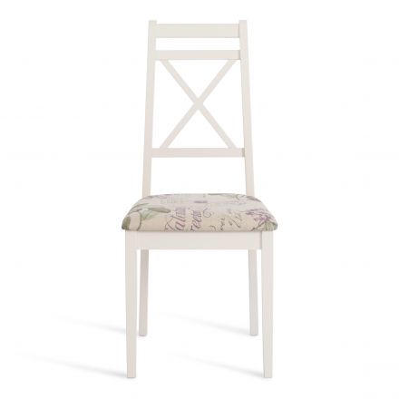 Стул Tetchair Picasso ( PC-SC ), дерево гевея, 45х53х97см, ivory white (слоновая кость 2-5), Ткань Прованс № 13 Стул Tetchair Picasso ( PC-SC ), дерево гевея, 45х53х97см, ivory white (слоновая кость 2-5), Ткань Прованс № 13