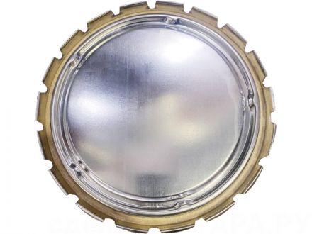 Ведро металл 20л. крышка-корона  синий