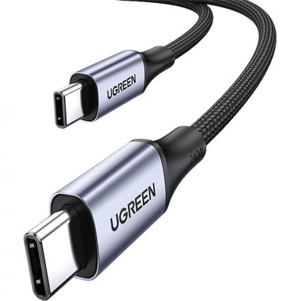 Кабель UGREEN US535 (15311) USB-C to USB-C 240WPD 1м. серый космос Кабель UGREEN US535 (15311) USB-C to USB-C 240WPD 1м. серый космос