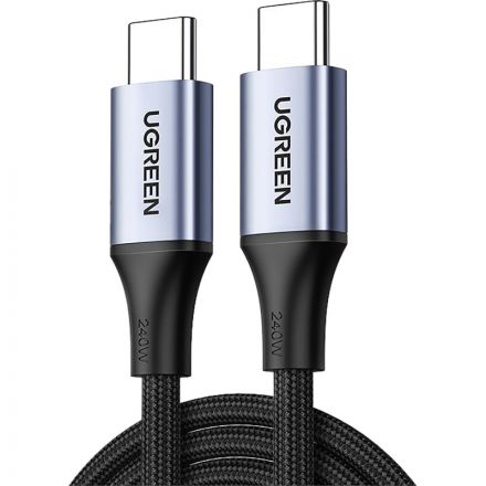 Кабель UGREEN US535 (15311) USB-C to USB-C 240WPD 1м. серый космос Кабель UGREEN US535 (15311) USB-C to USB-C 240WPD 1м. серый космос