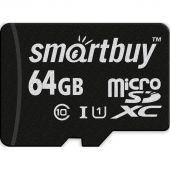 Карта памяти Smartbuy micro SDXC 64GB Class 10 UHS-1 SB64GBSDCL10-00 Карта памяти Smartbuy micro SDXC 64GB Class 10 UHS-1 SB64GBSDCL10-00