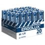 Батарейка Ergolux AA/LR 6 Alkaline BP-20 (LR 6 BP20, 1.5В) (20 шт в уп.)