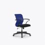 Кресло Sit 8 M4-8K - X2+UMF(X1) /Uh00/Wh00/K15bUMF(M09.B02.G15.W01) Синий-Черный