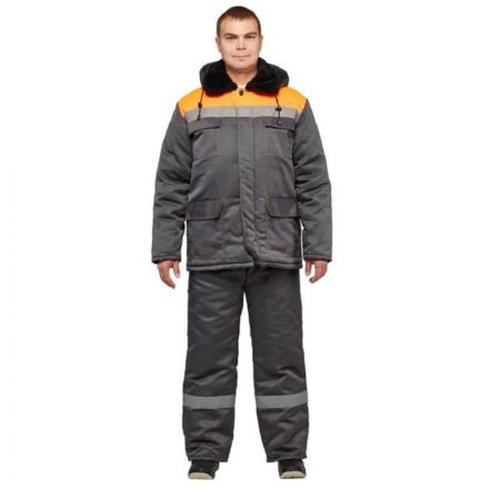 Костюм рабочий зимний муж з35-КПК сер/орнж 64-66) 182-188 (Арсенал-СП) Костюм рабочий зимний муж з35-КПК сер/орнж 64-66) 182-188 (Арсенал-СП)