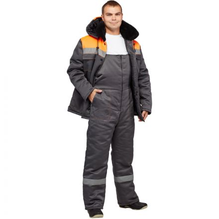 Костюм рабочий зимний муж з35-КПК сер/орнж 64-66) 182-188 (Арсенал-СП) Костюм рабочий зимний муж з35-КПК сер/орнж 64-66) 182-188 (Арсенал-СП)